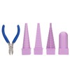 4Pcs Jewelry Mandrel Round Oval Triangle Square Jewellery Making Tool