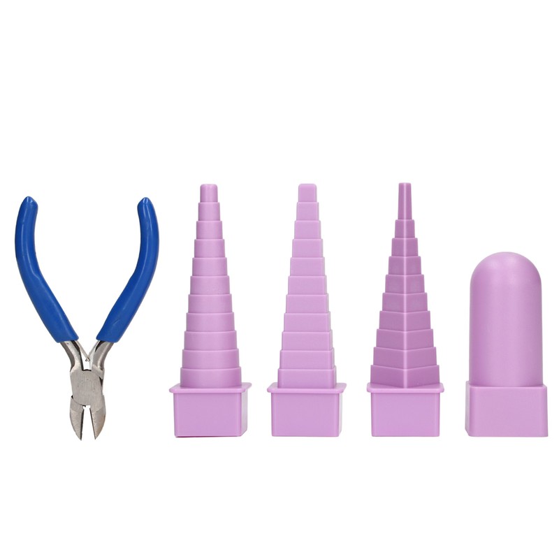 4Pcs Jewelry Mandrel Round Oval Triangle Square Jewellery Making Tool