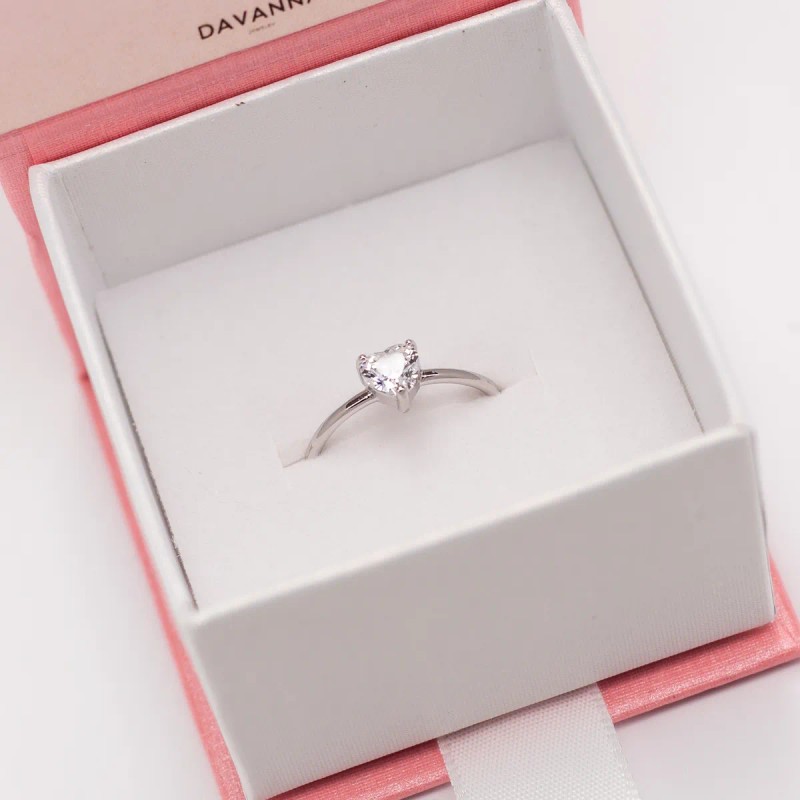 Anillo Promesa De Plata Amor Regalo Aniversario Pareja