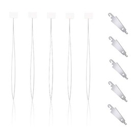Jofefe 5Pcs Long Needle Threaders for Punch Needles Embroidery Floss Cross Stitch DIY Sewing Craft Works (Bonus with 5pcs Small Needle threaders)