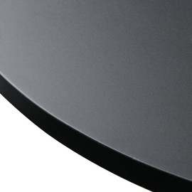 Yaheetech Round Pub Bar Table High Top Table Cocktail Table MDF Top with Silver Leg Base 27.4-35.8 inch Adjustable 88 lb Capacity, Black