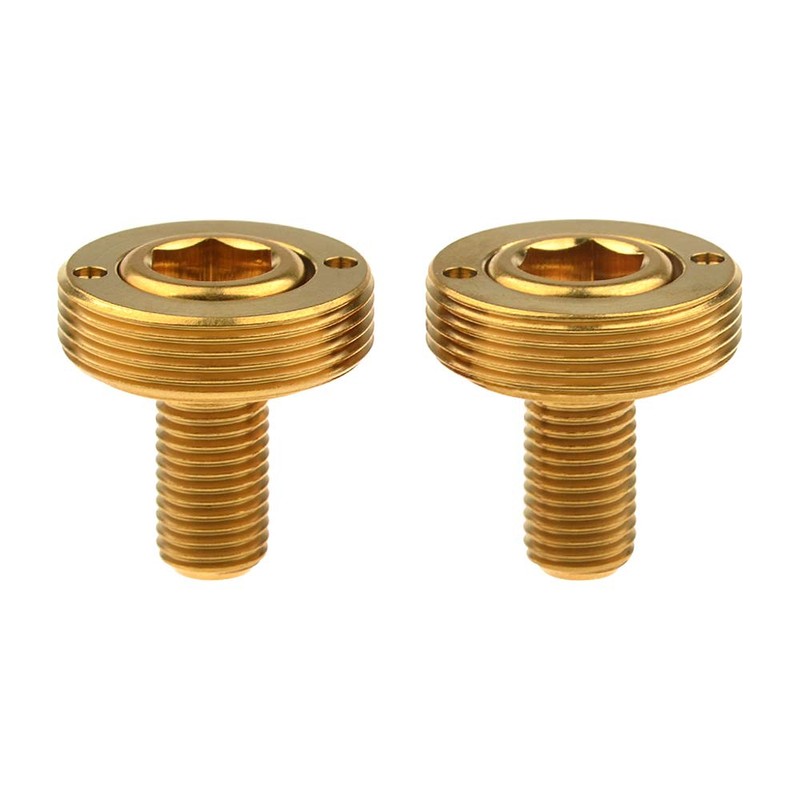 Wanyifa Titanium M8x15mm Bicycle Crank Arm Fixing Bolt with Cap