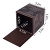 Antique Leather Square Tissue Box Cover/Holder,RHCSZ Table Napkin Case Dispenser,Facial