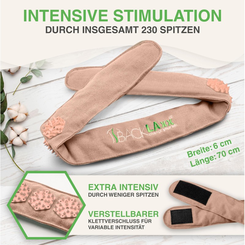 BACKLAXX ® Acupressure Headband Against Migraines and Headaches. Acupuncture Headband,