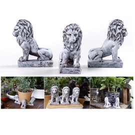 Pot feet for Outdoor planters, Planter Pot risers Indoor, Pot Elevators for Planters, 3 pcs Pack Lion Shaped Resin Pot Toes Improve Airflow and Drainage, Protector for Kinds of Heavy pots, patios