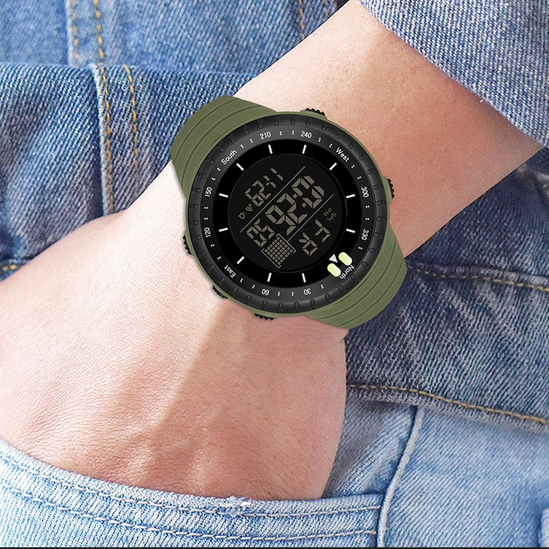 Electronic Sports Watch Waterproof Night Light Large Screen Quick Release