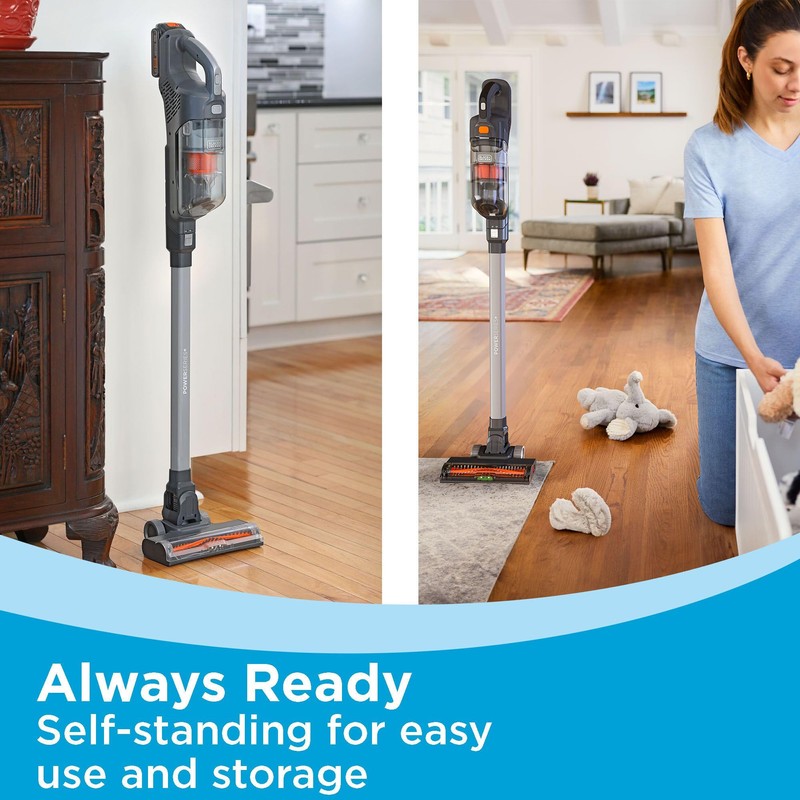 BLACK+DECKER POWERSERIES 20V MAX Cordless Stick Vacuum Cleaner, Household Vacuum