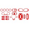 Jeliker for Wrangler JL Interior Trim Kit Red Dashboard for