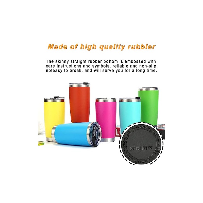 30 Pcs Anti-Slip Silicone Bottom Pads for Tumblers & Drinkware