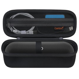 Canboc Carrying Case for Beats Pill Portable Bluetooth Speaker, Portable Bluetooth Speaker Box, Mesh Pocket fit USB Cable, Matte Black (Case Only)