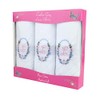 2COZEE Womens/Ladies Embroidered Initials Taschent 3-Pack? CHER with White EM