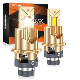 SEALIGHT D4S/D4R HID BULBS, HID Bulbs Plug and Play HID Xenon Bulbs, 6000K Cool White for HID Assembly, Pack of 2