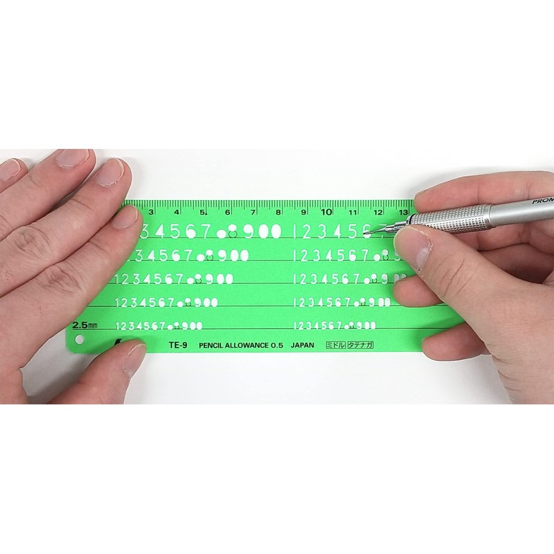 sinwa測定 Template Numbers Symbols Ruler TE – 9 66016 