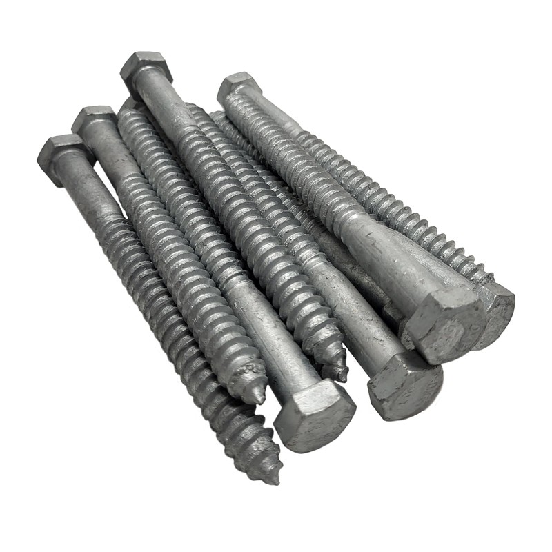 1/2 in x 8 in Hot Dip Galvanized Lag Bolts