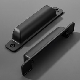 Dosoye 5 Packs 3-3/4in(96mm) Drawer Pulls Black Cabinet Cup Pulls Kitchen Hardware Cabinet Handles top knobs Cabinet pulls Drawer Handles Knobs