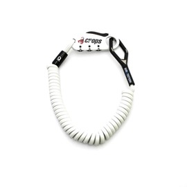 Crops Memory Cable Bicycle Lock Q-BIRO | 2mm Double x 1800mm 3-Digit Dial CP-SPD04-BR-02 (White)