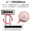 erekomu Switching Hub Gigabit Compatible 8 Ports Plastic Magnet with