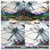 ZioNNyxviana Dragonfly Sun Catcher Stained Glass Window Hanging 7.8 Inch