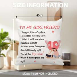 CDIXlmuz Valentine Gifts for Her, Gifts for Girlfriend,Girlfriend Gifts, for Girlfriend,Presents for Girlfriend,Cushion Covers,Birthday Gifts for Girlfriend,For Her Gifts, for Her