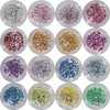 Nail Ssen Nail Art Nail Stone Parts Acrylic Stone Round 1.5mm Square 150 Pieces / 네일쎈 네일아트 네일스톤파츠 아크릴 스톤 원형각 1.5mm 150개입