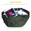 Bumbag Waist Bag, Waterproof 4 Zip Pockets Running Waist Pack
