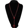 Ymhapp 1Pc White Plastic Rosary Beads Luminous Necklace Catholicism Prayer