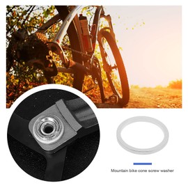 Be In Your Mind 10PCS Bicycle Chainring Bolt Spacers Washer Aluminum Alloy Double Ring to Single Gasket for Bike Headset Chainwheel Chainring 1mm Thickness 10mm Inner Diameter