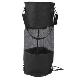 Boat Trash Bags Reusable Waterproof Portable Mesh Trash Bags for Boat Garbage StorageBlack