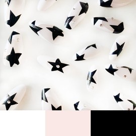 French Tip Press on Nails Short Almond Fake Nails Naked Color False Nails with Butterfly Designs Acrylic Artificial Glossy Nails Full Cover Glue on Nails Stick on Nails for Women