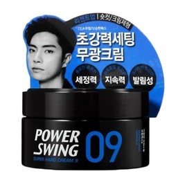 Men's Wax Powerful Setting Matte Cream Power Swing 80g / 남성용 왁스 강력세팅 무광크림 파워스윙 80g