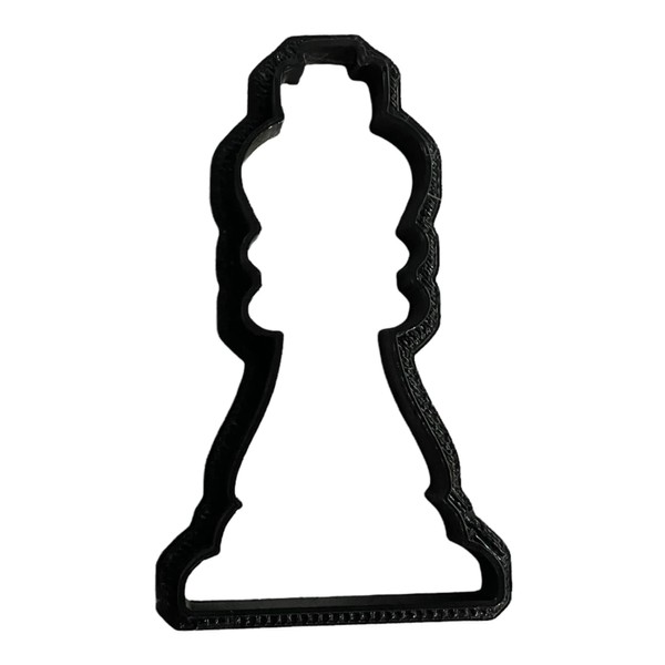 King Chess Piece Cookie Cutter with Easy to Push Design,