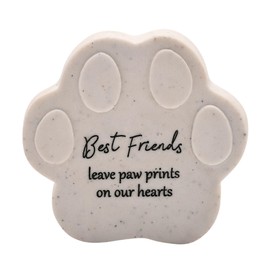 Widdop Thoughts Of You Ceramic Pet Memorial Plaque - Paw Print Best Friends - Cat Dog Pet Remembrance Tribute Ornament Bereavement Small