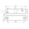 Magnetic contact VdS for steel doors