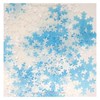 Doodylou Edible Wafer Blue & White Christmas Snowflakes, 2.5cm, 48