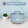 SKYDUE Desk Organizers and Accessories 10Pcs, 360-Degree Rotating Pen Holder,
