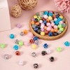 Fashewelry 96pcs Rhinestone Bubblegum Beads 10mm Mixed Color Disco Ball