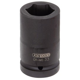 KS Tools 515.1827 Hexagon impact socket, deep, 1", 27mm