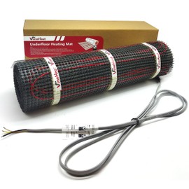 VineHeat 20 Sq Ft Electric Underfloor Heating Mat: 2 x 10 Ft, 120V