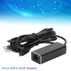 Micro USB to RJ45 Ethernet Adapter 10/100Mbps Conversion Transmission for