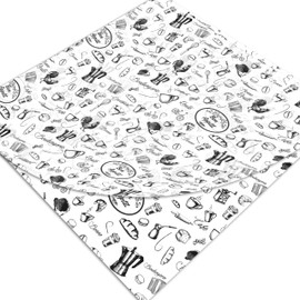 200 Hojas de Papel Grado Alimenticio Medida 30x30 cm Diseño Bon Appetit