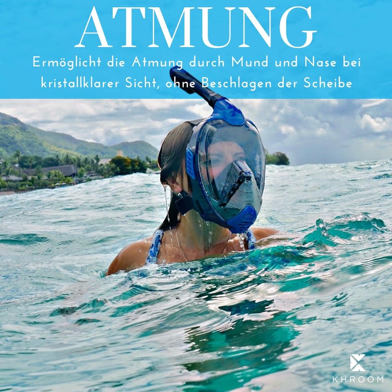 Khroom Dekra Snorkel Mask for Adults and Children, Tested CO2
