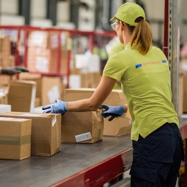 KAYGO Latex Coated Work Gloves for Men Women Breathable, 3 Pairs Recycled Polyester Gardening Gloves, Eco Friendly Safety Yard Work Gloves for Men, KGE19L (Blue, Medium)