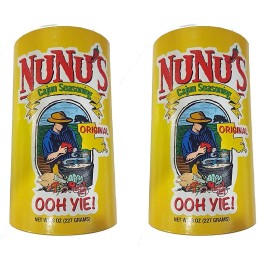 Nunu's Original All Purpose Cajun Seasoning, 8 Ounce Shaker (Pack Of 2