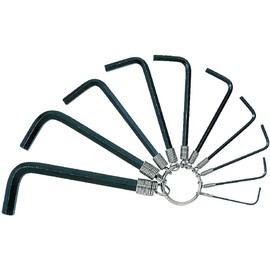 TRUSCO GR10-11638 Ring Type Hex Key Set, Set of 10, Inch