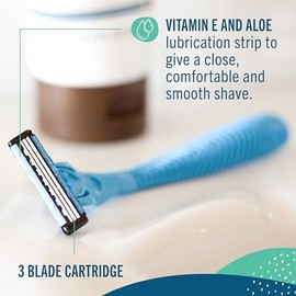 Preserve Triple Razor System with Replacement Blades (Colors Vary)