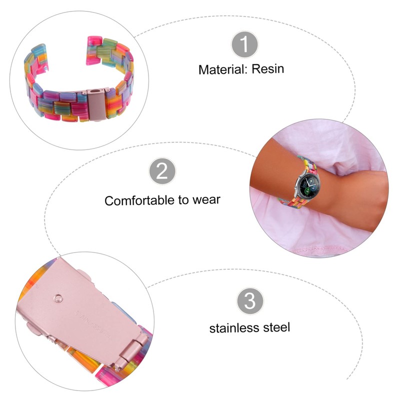 Gatuida Resin Watch Strap for Smart Watch Lightweight Sweat Resistant