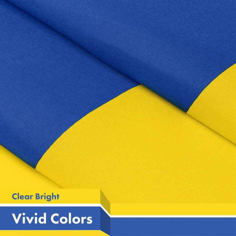 G128 NEW G128 Ukraine Flag 3-Pack 3x5 FT Ukrainian Printed