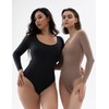 PUMIEY Long Sleeve Bodysuit For Women Body Suits Women Tops
