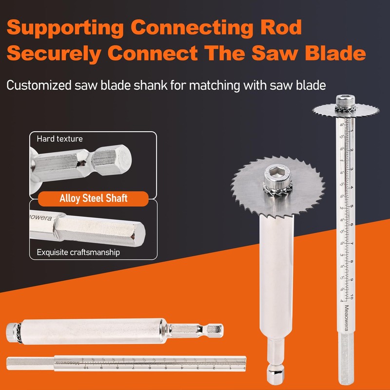 Meaowera Pipe Cutting Tool, 360°Rotating Pipe Cutters for PVC, Wood,