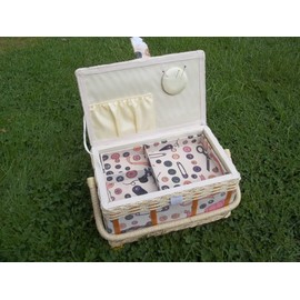 Nähkästchen, Korbhaus Gesthüsen Sewing Basket